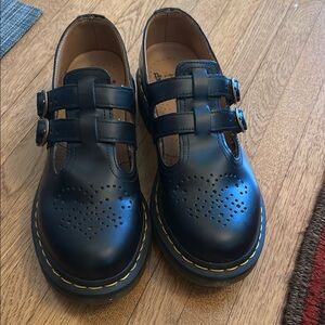 Dr. Martens Black Mary Jane’s 8065 Leather Buckle Shoes